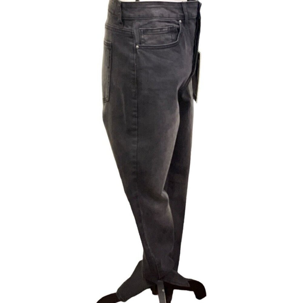 Indigo Rising Womens High Rise Slim Straight Denim Jeans Jr Size 13/31 Black - Picture 8 of 16